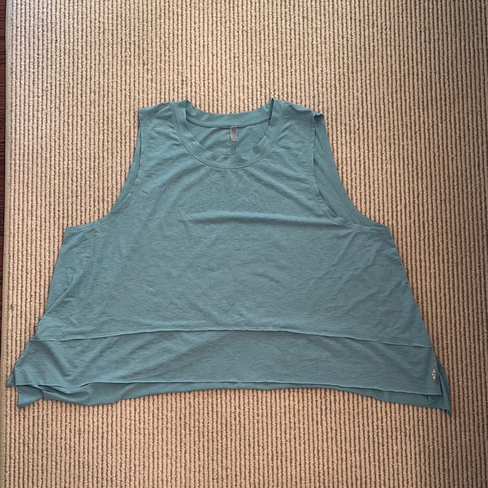 Free People Movement Teal Tempo Tank Top
